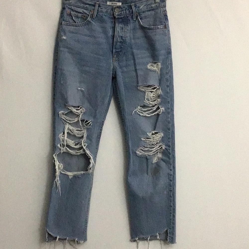 GRLFRND Helena High-Rise Straight Crop Jean Size 27 Excellent Condition